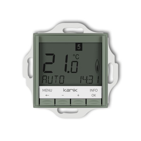 Karlik ICON Mechanizm uniwersalnego elektronicznego tygodniowego regulatora temperatury (podświetlenie białe) 61IRT-3.1