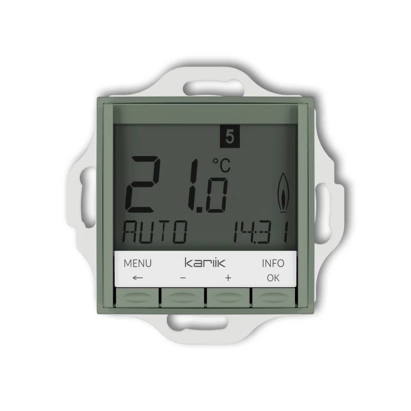 Karlik ICON Mechanizm uniwersalnego elektronicznego tygodniowego regulatora temperatury (podświetlenie białe) 61IRT-3.1
