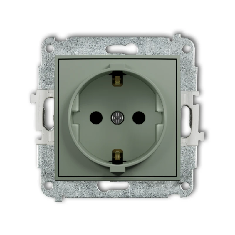 Karlik ICON Mechanizm gniazda pojedynczego z uziemieniem SCHUKO 2P+Z (przesłony torów prądowych) 61IGP-1sp