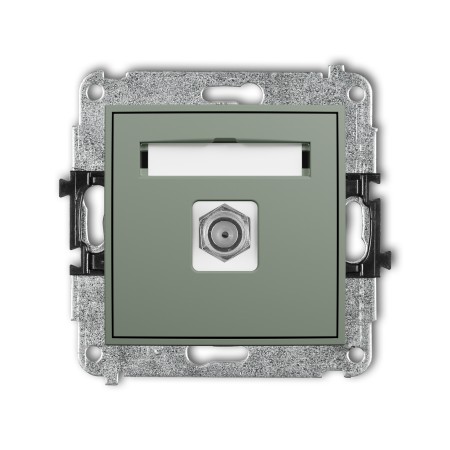 Karlik ICON Mechanizm gniazda antenowego pojedynczego typu F (SAT) niklowany 61IGF-1