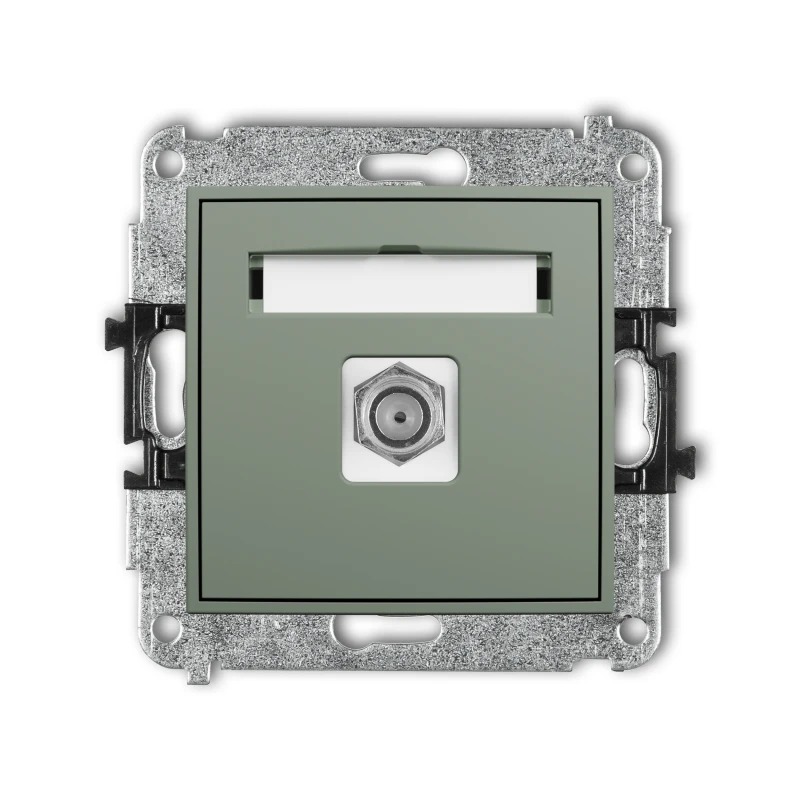 Karlik ICON Mechanizm gniazda antenowego pojedynczego typu F (SAT) niklowany 61IGF-1