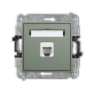 Karlik ICON Mechanizm gniazda telefonicznego pojedynczego 1xRJ11, 4-stykowy, beznarzędziowe 61IGT-1