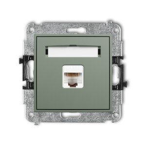 Karlik ICON Mechanizm gniazda komputerowego pojedynczego 1xRJ45, kat. 5e, 8-stykowy 61IGK-1
