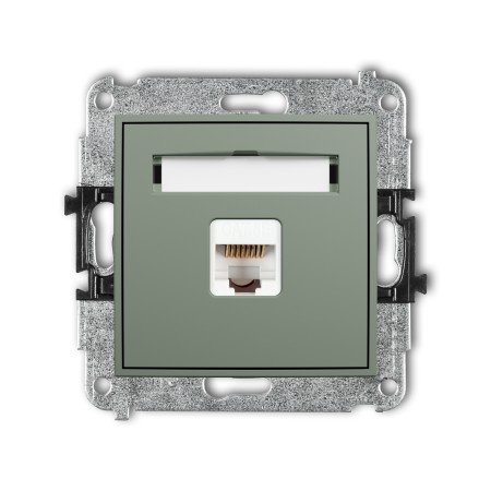 Karlik ICON Mechanizm gniazda komputerowego pojedynczego 1xRJ45, kat. 5e, 8-stykowy 61IGK-1
