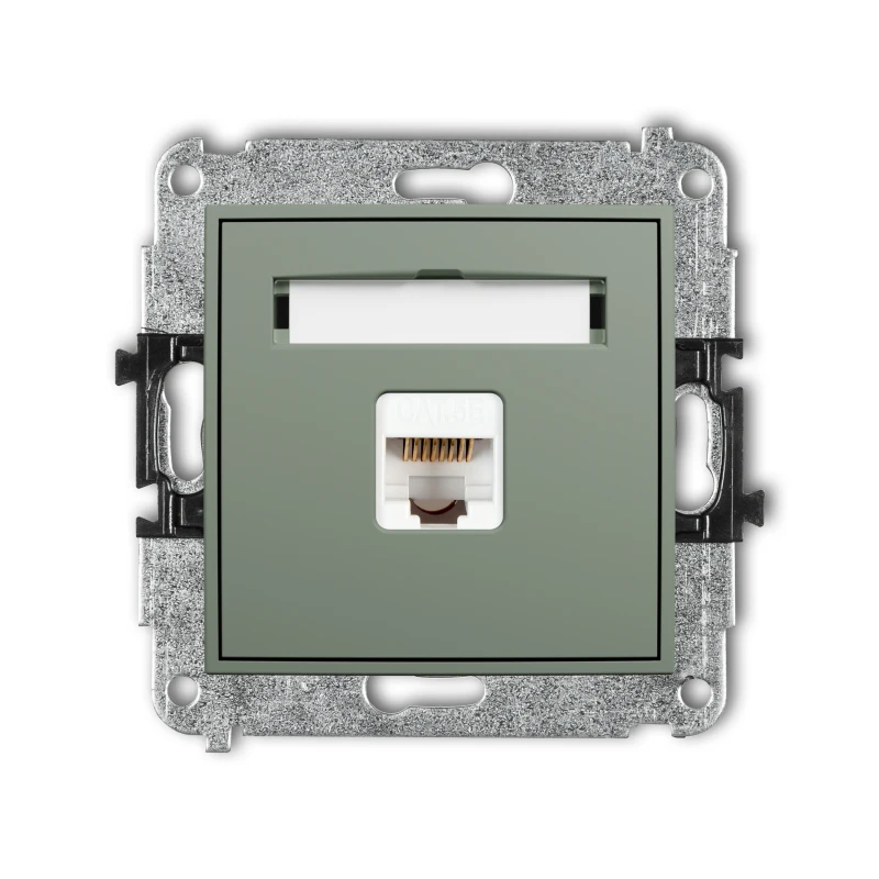 Karlik ICON Mechanizm gniazda komputerowego pojedynczego 1xRJ45, kat. 5e, 8-stykowy 61IGK-1