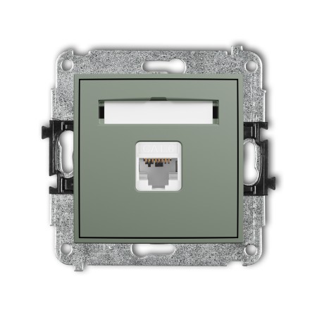 Karlik ICON Mechanizm gniazda komputerowego pojedynczego 1xRJ45, kat. 6, 8-stykowy 61IGK-3