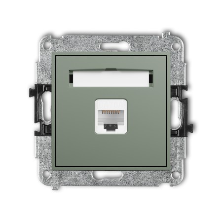 Karlik ICON Mechanizm gniazda komputerowego pojedynczego 1xRJ45, kat. 6A, 8-stykowy 61IGK-7