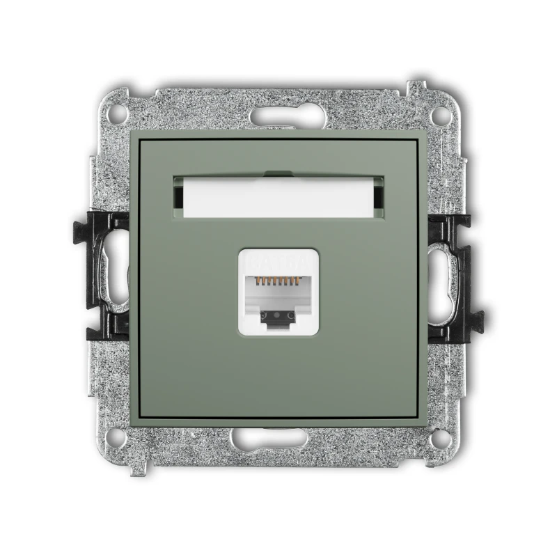 Karlik ICON Mechanizm gniazda komputerowego pojedynczego 1xRJ45, kat. 6A, 8-stykowy 61IGK-7