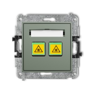 Karlik ICON Mechanizm gniazda światłowodowego/optycznego podwójnego 61IGOP-2