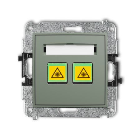 Karlik ICON Mechanizm gniazda światłowodowego/optycznego podwójnego 61IGOP-2