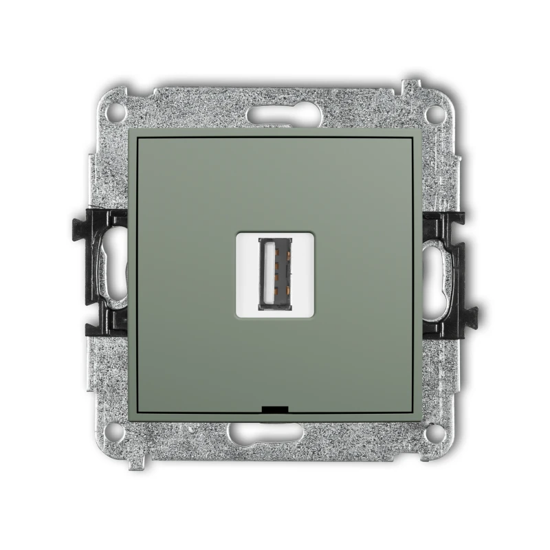 Karlik ICON Mechanizm gniazda pojedynczego USB A-A 2.0, bez pola opisowego 61IGUSBBO-1