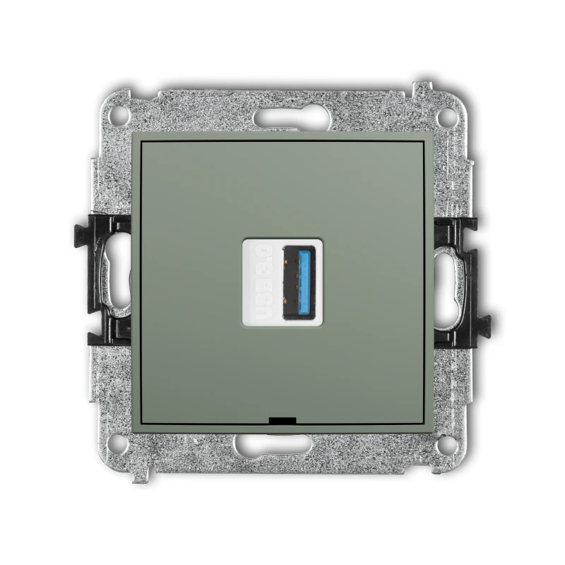 Karlik ICON Mechanizm gniazda pojedynczego USB A-A 3.0, bez pola opisowego 61IGUSBBO-5