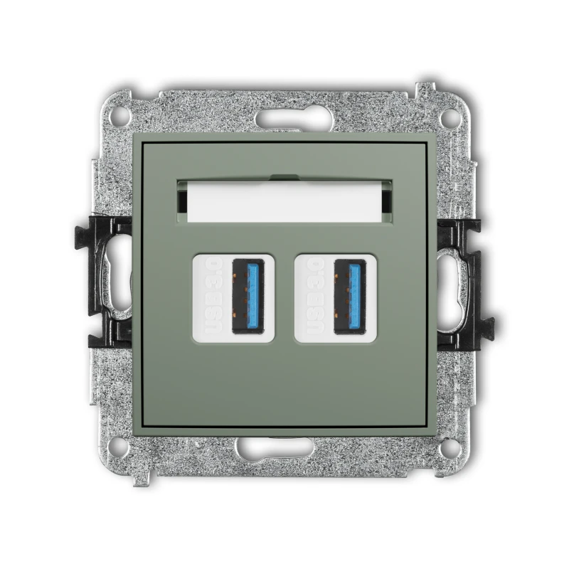 Karlik ICON Mechanizm gniazda podwójnego 2xUSB A-A 3.0 61IGUSB-6