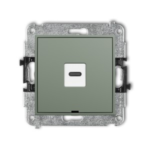 Karlik ICON Mechanizm gniazda pojedynczego 1xUSB C-C, bez pola opisowego 61IGUSBBO-7