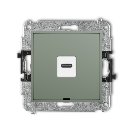 Karlik ICON Mechanizm gniazda pojedynczego 1xUSB C-C, bez pola opisowego 61IGUSBBO-7