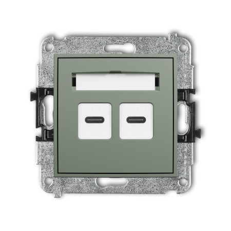 Karlik ICON Mechanizm gniazda podwójnego 2xUSB C-C 61IGUSB-8
