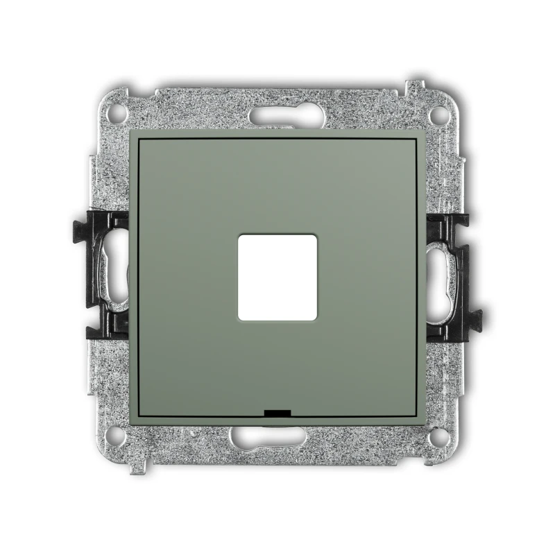 Karlik ICON Mechanizm gniazda multimedialnego pojedynczego bez modułu, bez pola opisowego (standard Keystone) 61IGMBO-1P