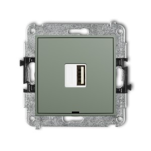 Karlik ICON Mechanizm ładowarki USB pojedynczej USB A, 5W max., 5V, 1A, bez pola opisowego 61ICUSBBO-1
