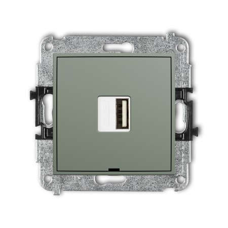 Karlik ICON Mechanizm ładowarki USB pojedynczej USB A, 5W max., 5V, 1A, bez pola opisowego 61ICUSBBO-1