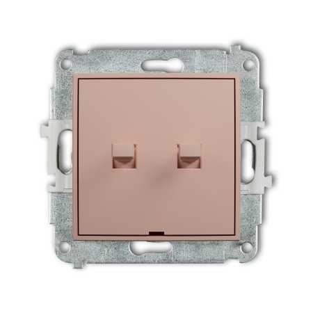 Karlik ICON Mechanizm łącznika zwiernego żaluzjowego w stylu amerykańskim (dwa klawisze bez piktogramów) 62IWPUS-8