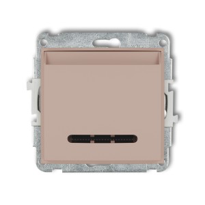 Karlik ICON Mechanizm łącznika hotelowego podwójnego (podświetlenie białe) 62ISH-2.1