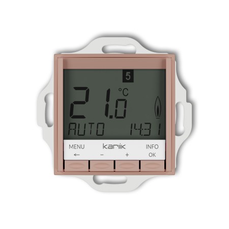 Karlik ICON Mechanizm uniwersalnego elektronicznego tygodniowego regulatora temperatury (podświetlenie białe) 62IRT-3.1