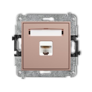 Karlik ICON Mechanizm gniazda komputerowego pojedynczego 1xRJ45, kat. 5e, 8-stykowy 62IGK-1