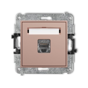Karlik ICON Mechanizm gniazda komputerowego pojedynczego 1xRJ45, kat. 6, ekranowany, 8-stykowy 62IGK-5
