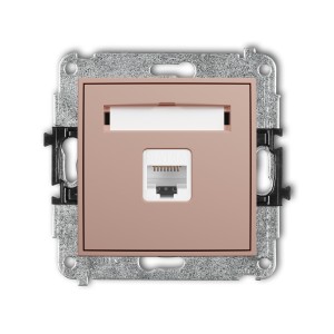 Karlik ICON Mechanizm gniazda komputerowego pojedynczego 1xRJ45, kat. 6A, 8-stykowy 62IGK-7