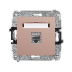 Karlik ICON Mechanizm gniazda komputerowego pojedynczego 1xRJ45, kat. 8, ekranowany, 8-stykowy 62IGK-11