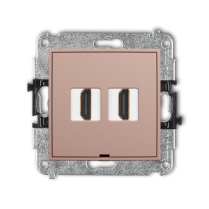 Karlik ICON Mechanizm gniazda podwójnego HDMI 2.1, 8K, bez pola opisowego 62IHDMIBO-6
