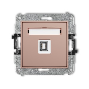 Karlik ICON Mechanizm gniazda pojedynczego USB A-B 2.0 62IGUSB-3