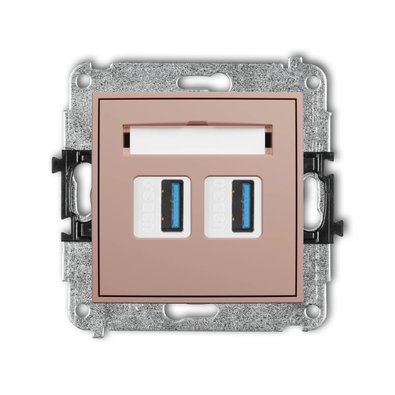 Karlik ICON Mechanizm gniazda podwójnego 2xUSB A-A 3.0 62IGUSB-6