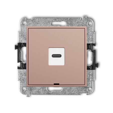 Karlik ICON Mechanizm gniazda pojedynczego 1xUSB C-C, bez pola opisowego 62IGUSBBO-7