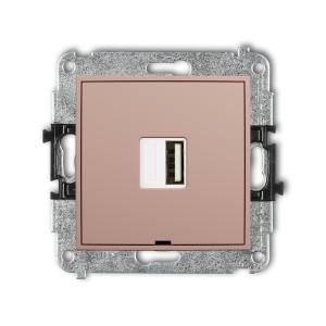 Karlik ICON Mechanizm ładowarki USB pojedynczej USB A, 5W max., 5V, 1A, bez pola opisowego 62ICUSBBO-1