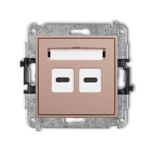 Karlik ICON Mechanizm ładowarki USB podwójnej 2xUSB C, 20W max. 62ICUSB-7