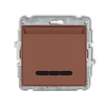 Karlik ICON Mechanizm łącznika hotelowego podwójnego (podświetlenie niebieskie) 63ISH-2.2