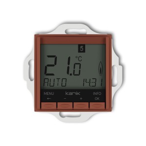Karlik ICON Mechanizm uniwersalnego elektronicznego tygodniowego regulatora temperatury (podświetlenie białe) 63IRT-3.1