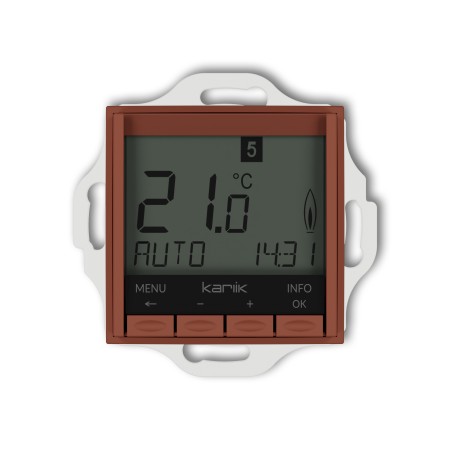 Karlik ICON Mechanizm uniwersalnego elektronicznego tygodniowego regulatora temperatury (podświetlenie białe) 63IRT-3.1