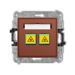 Karlik ICON Mechanizm gniazda światłowodowego/optycznego podwójnego 63IGOP-2
