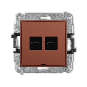 Karlik ICON Mechanizm ładowarki USB podwójnej 2xUSB C, 20W max., bez pola opisowego 63ICUSBBO-7