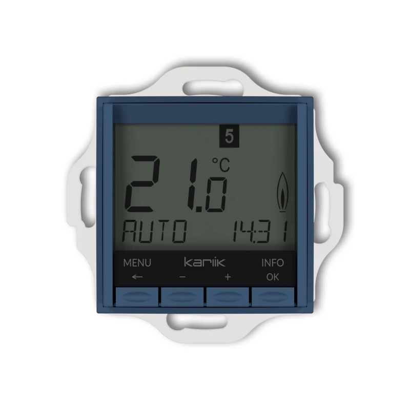 Karlik ICON Mechanizm uniwersalnego elektronicznego tygodniowego regulatora temperatury (podświetlenie białe) 64IRT-3.1
