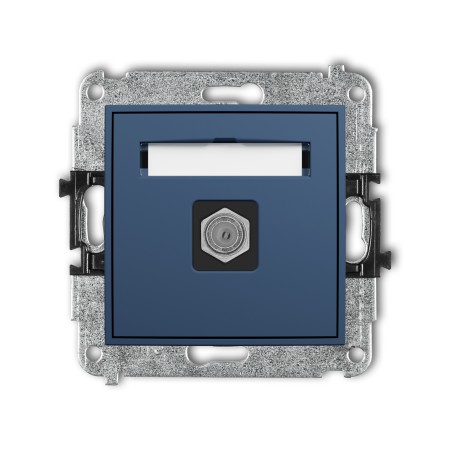 Karlik ICON Mechanizm gniazda antenowego pojedynczego typu F (SAT) niklowany 64IGF-1