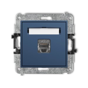 Karlik ICON Mechanizm gniazda komputerowego pojedynczego 1xRJ45, kat. 6, ekranowany, 8-stykowy 64IGK-5