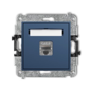Karlik ICON Mechanizm gniazda komputerowego pojedynczego 1xRJ45, kat. 8, ekranowany, 8-stykowy 64IGK-11