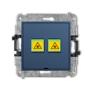 Karlik ICON Mechanizm gniazda światłowodowego/optycznego podwójnego, bez pola opisowego 64IGOPBO-2