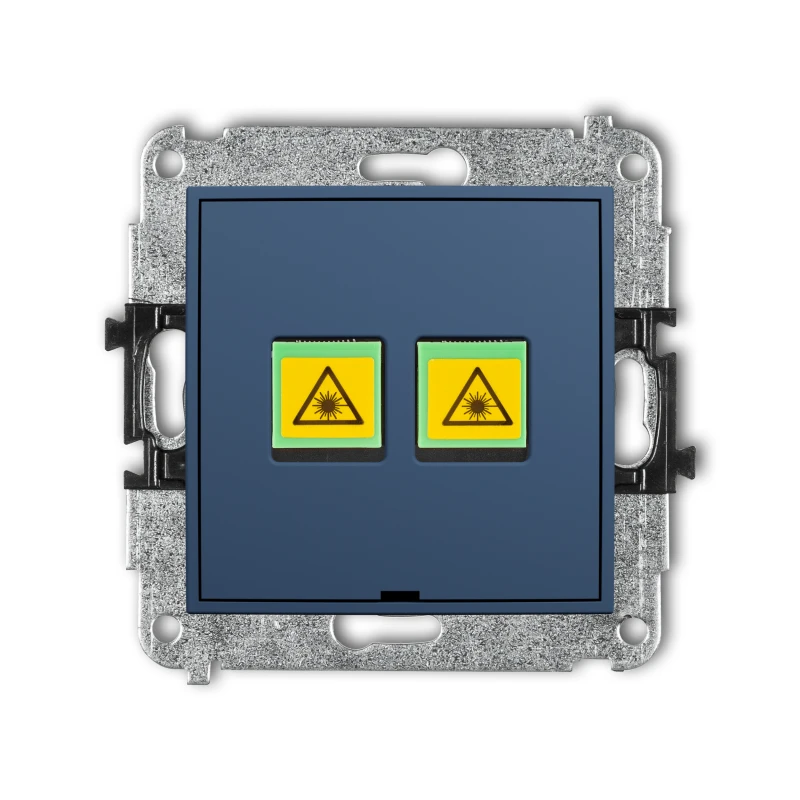 Karlik ICON Mechanizm gniazda światłowodowego/optycznego podwójnego, bez pola opisowego 64IGOPBO-2
