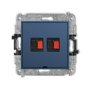 Karlik ICON Mechanizm gniazda głośnikowego podwójnego, bez pola opisowego 64IGGBO-2