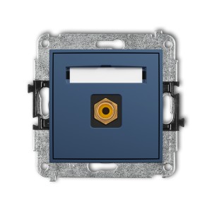 Karlik ICON Mechanizm gniazda pojedynczego RCA (typu cinch - żółty, pozłacany) 64IGRCA-1