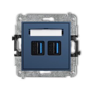 Karlik ICON Mechanizm gniazda podwójnego 2xUSB A-A 3.0 64IGUSB-6